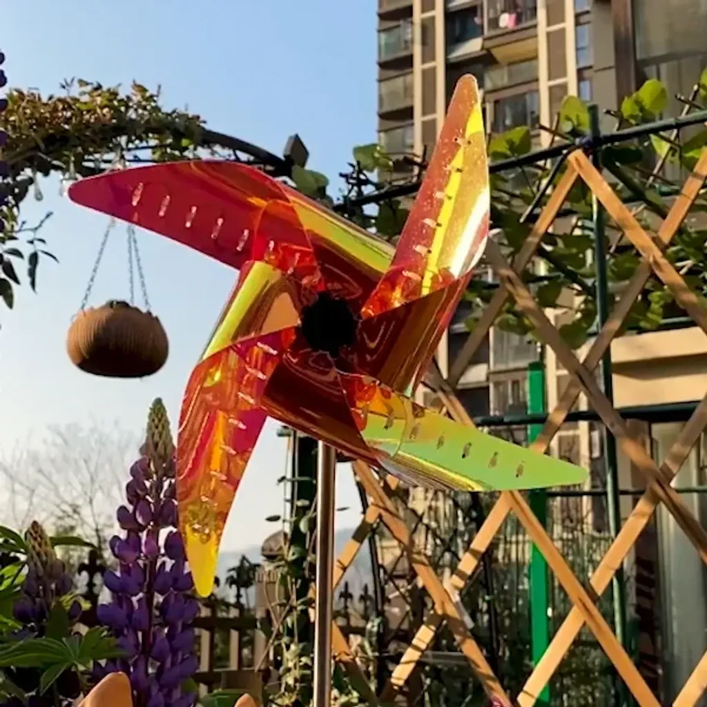 Garden Solar Windmill Light