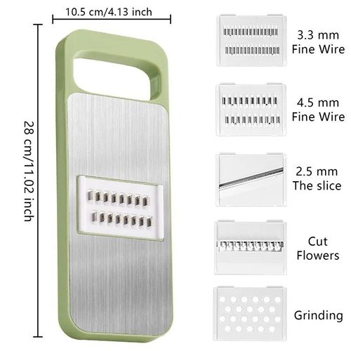 5 in 1 Stainless Steel Multifunctional Safe Vegetable Slicer & Cutter