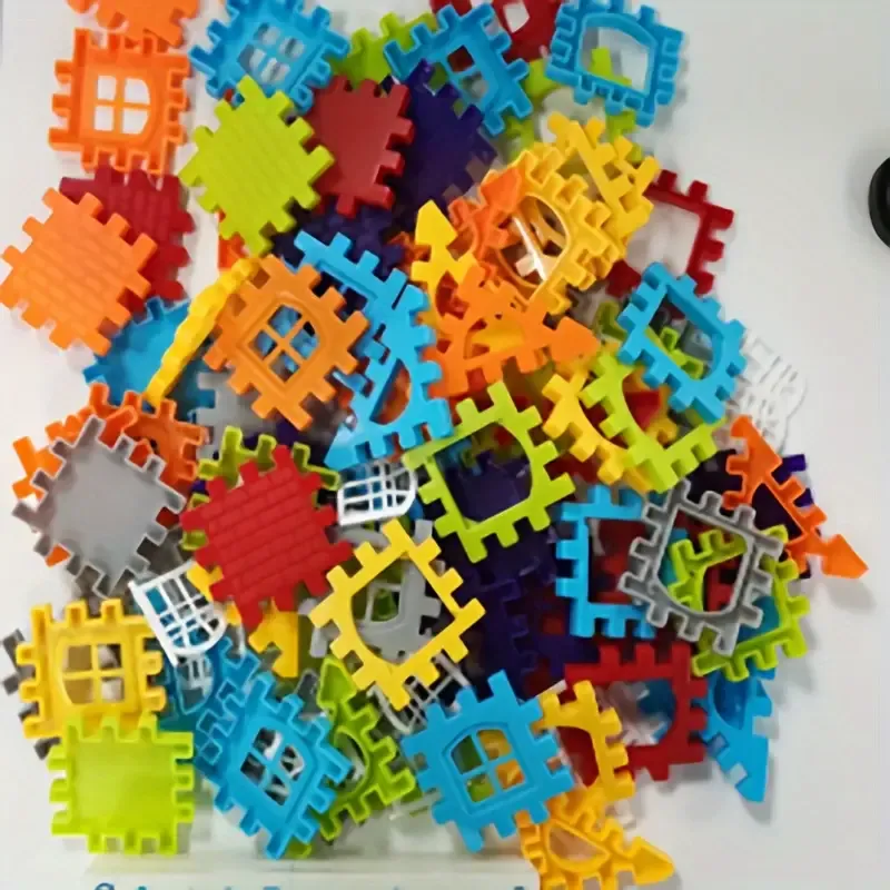 100Pcs House Assembly Building Blocks, Large Size, Creative Square Block Building Blocks, Basic Assembly Building Blocks, Educational DIY Assembly Toys, Birthday Gifts