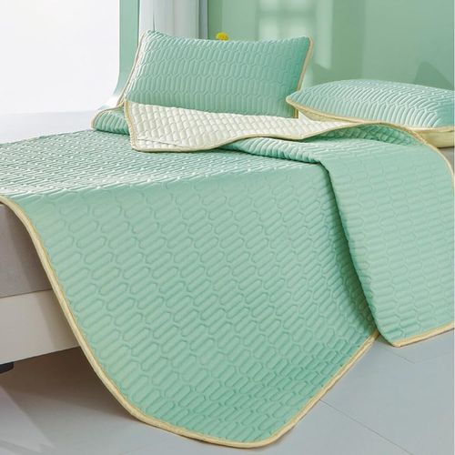 Natural Latex Mat With 2 Pillow Cover (MINT GREEN 180✖200cm)
