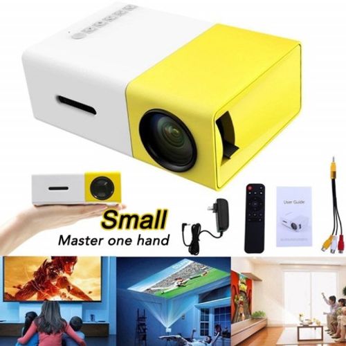 YG-300 LED Mini Projector 480x272 Pixels Supports 1080P HDMI USB Audio Portable Home Media Video Player