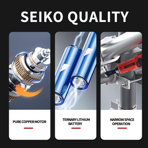 Cordless Electric Ratchet Wrench Set, 12V Power Ratchet Tool Kit With 2 Packs 2000mAh Lithium-Ion Battery And Charger