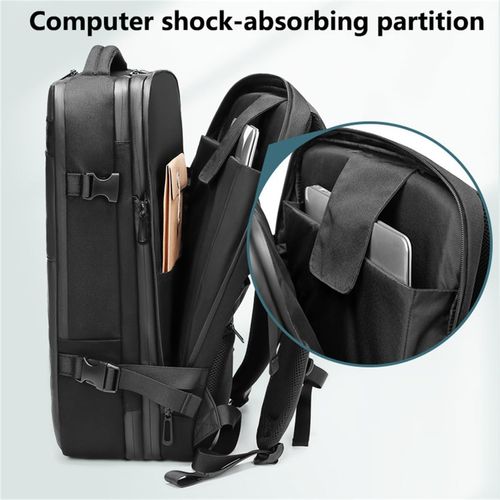 Multifunctional Airbag Backpack Men's Large Capacity Business Travel Bag Oxford Waterproof Backpack