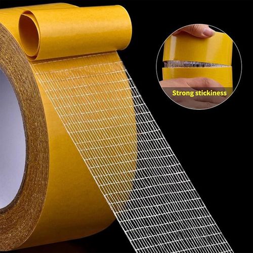 2-pack Strong double-sided gauze fiber mesh tape Waterproof and removable