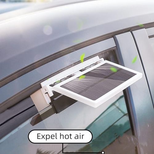 Solar Car Fan Auto Power Air Vent Fan for Car,portable Saving Energy Vehicle Window Cooler Fan, Car Exhaust Fan Cooler Circulate Ventilator ,suitable for Most Cars