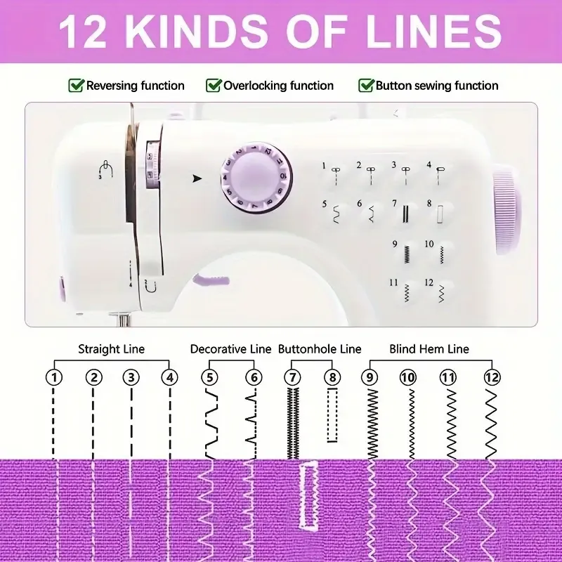 Portable 505 Electric Sewing Machine for Beginners