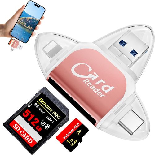 Multi-Port 4 in1 Universal SD TF Card Reader