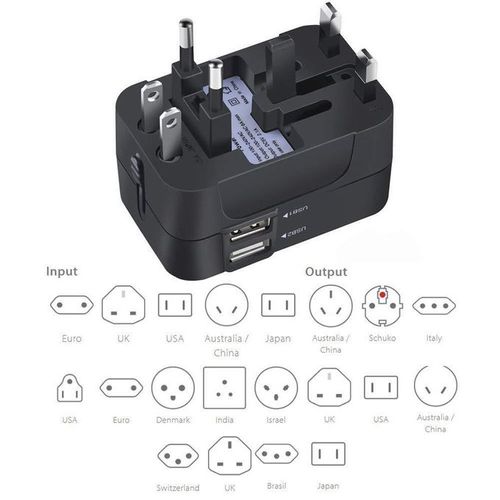Multi-Outlets Travel All In 1 Universal Adapter