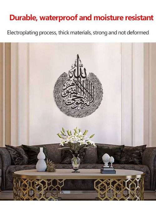 JM729 Thickened Acrylic Mirror Sticker Art Words Cultural Background Wall Self-Adhesive Wall Sticker Decoration