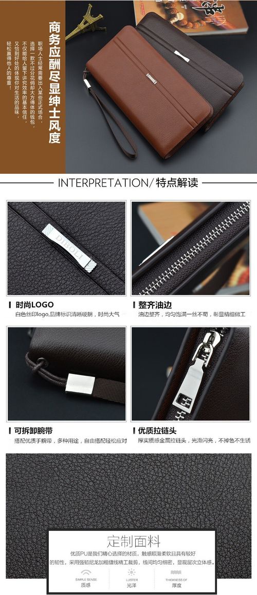 Multi-function Unisex Clutch Wallet-Black
