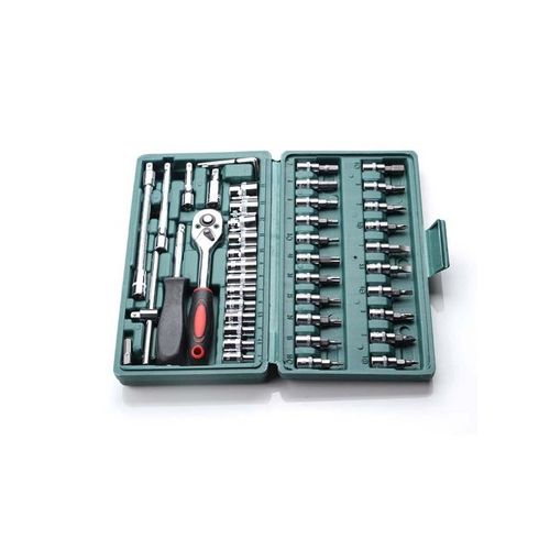Auto Car Repair Tool Kit Ratchet Socket Wrench Spanner 46pcs