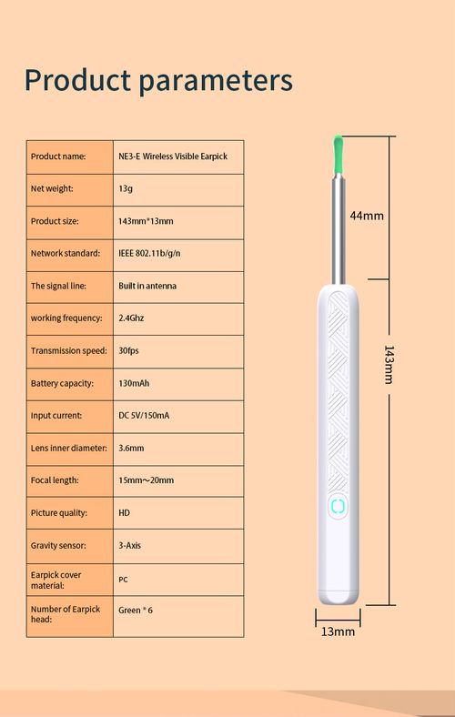 Visual Ear Scoop Cordless Cleaning Endoscope HD Ear Pickers