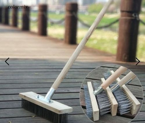 Floor Cleaning Brush Cleaning Garden Flooring Green Moss Outdoor Stainless Steel Cement Floor