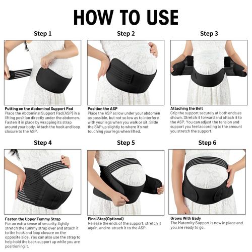 Maternity Support Belt, 4-in-1 Belly Pregnancy Support Band, Belly Band For Pregnant Women, Adjustable Maternity Belt Pregnancy Support With Shoulder Strap, For Belly,Waist,Abdomen,Back