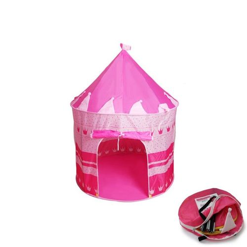 PINK PRINCESS CASTLE TENT PORTABLE PLAY TENT FOR GIRLS