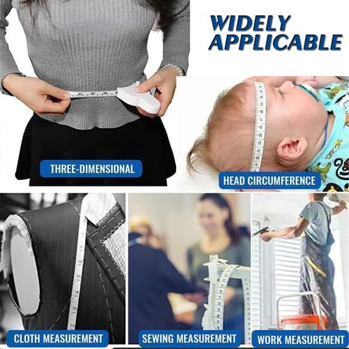 10 PCS Self-tightening Body Measuring Tape Ruler 150cm-60 Inch Sewing Tailor Dressmaking Measure Ruler Meter Film for Waist Chest Legs