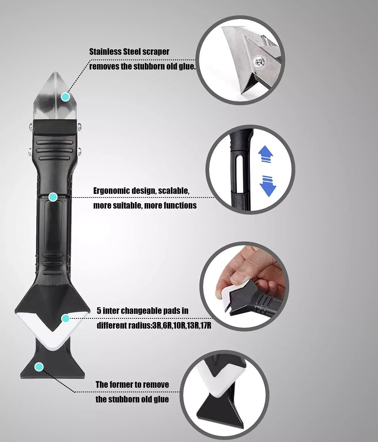 3 In 1 Ultimate Caulking Tool