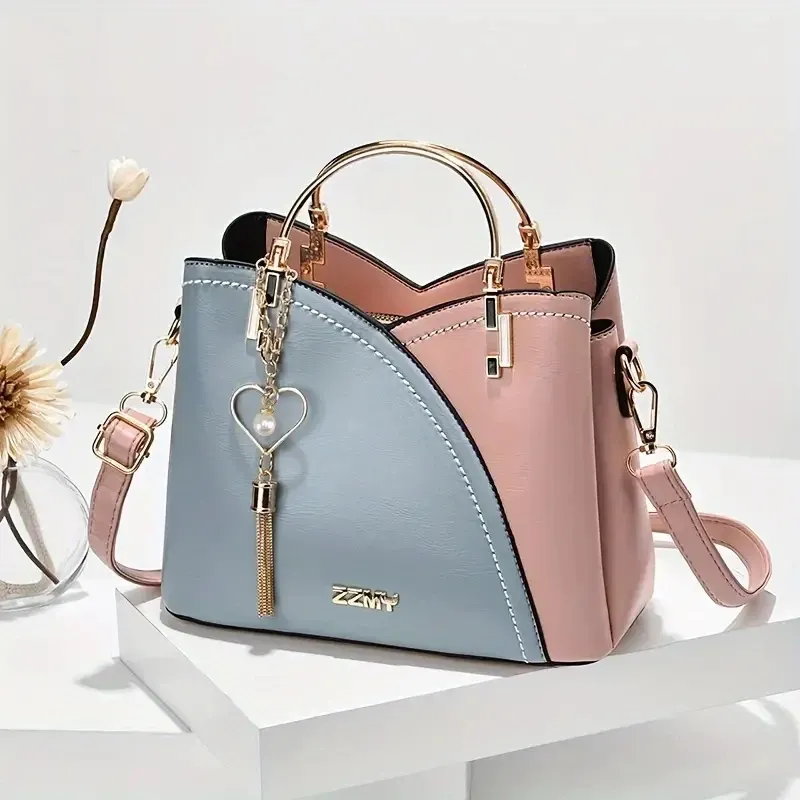 Contrast color women's bag
