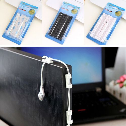 60PCS Cable Organizer Clips Wire Manager Cord Holder