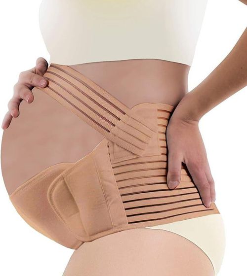 Maternity Support Belt, 4-in-1 Belly Pregnancy Support Band, Belly Band For Pregnant Women, Adjustable Maternity Belt Pregnancy Support With Shoulder Strap, For Belly,Waist,Abdomen,Back
