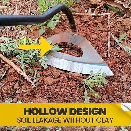 Garden Hoe Weeding Planting Loosening Hollow Hoe Tools