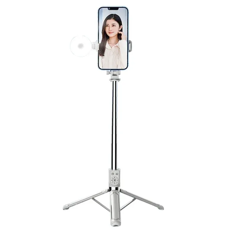 Selfie Stick Tripod, Extendable Cell Phone Tripod Stand with Wireless Remote and Phone Holder, Compatible with iPhone Android Phone