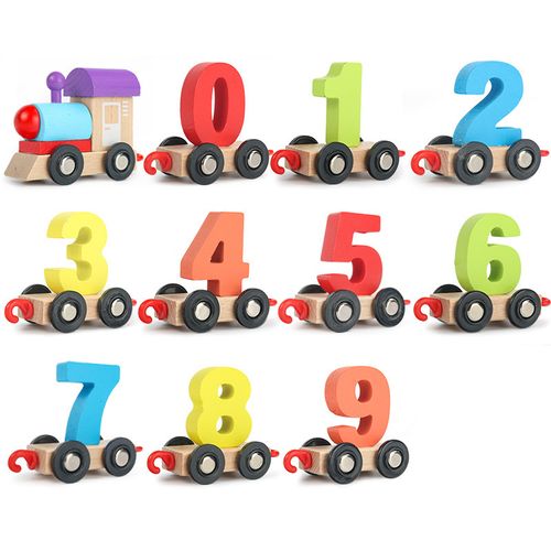 Pezhong Magnetic Number Train Set Learning Toys Educational Toy Cars