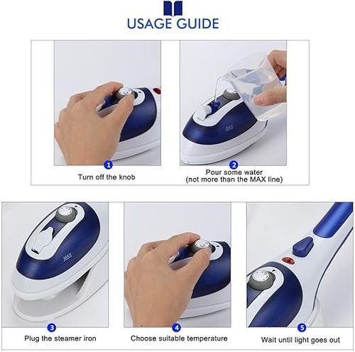 Olands Portable Clothes Steamer,Travel Garment Steamer Shirt Steamer Portable Steamer Iron Laundry Steamer Steam Garment Steamer Professional Fabric Steamer,Red