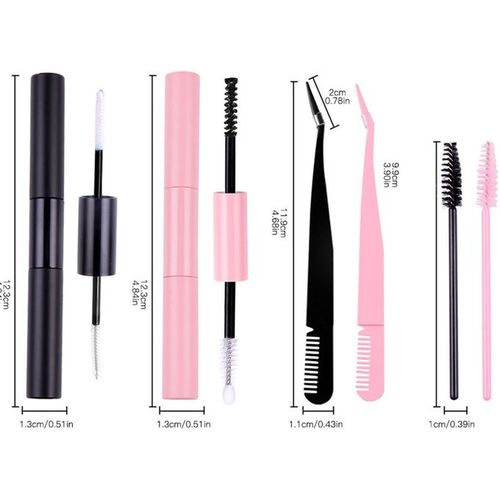 DIY Eyelash Extension Single Cluster False Lashes Kit 280pcs Lash Clusters D Curl 8-16mm