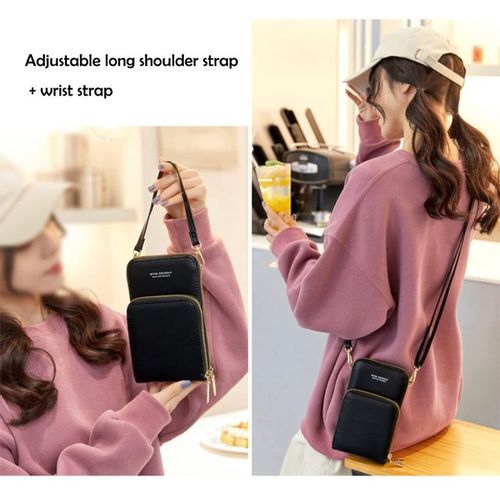 Ladies Mobile Phone Bag PU Wallet Cross-body Bag Mini Bag