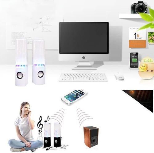 Square water dance speaker