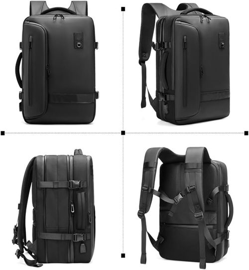 Multifunctional Airbag Backpack Men's Large Capacity Business Travel Bag Oxford Waterproof Backpack