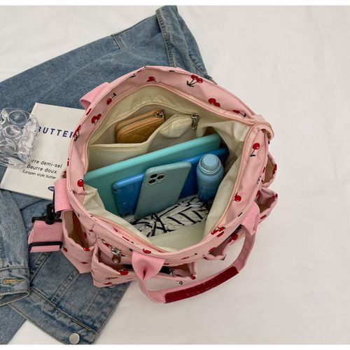 ❤Cherry color printed large capacity handbag ❤