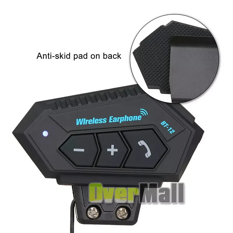 Motorcycle BT 5.0 Helmet Headset Wireless Hands-free call Kit Stereo Anti-interference Waterproof Music Player Speaker