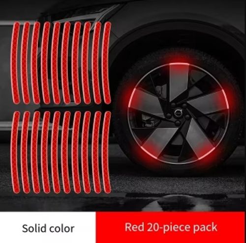 100 Pcs reflective car rim sticker