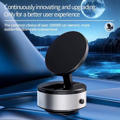 Vacuum Magnetic Car Phone Holder - Electric-Manual, Magnetic Car Suction Cup Folding Holder, 360° Rotating Adjustable Suction Cup Magnetic Phone Holder, Suitable for Cars, Gyms, Mirrors, Smooth Surfaces