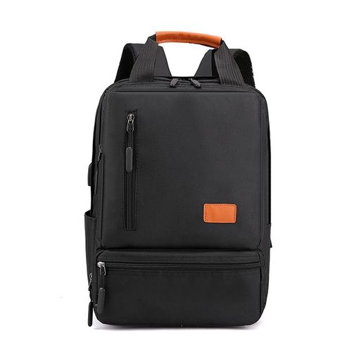 3 PCS Men Bags Backpacks School Bags Laptop Bags Messenger-Black