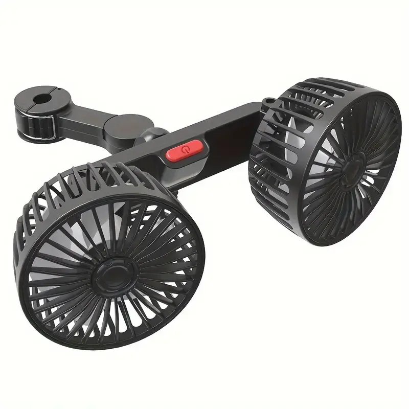 2pcs Automobile Fan, Dual Rear Seat Fan for Vehicles