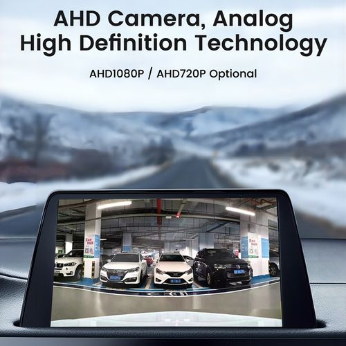 360°Rotatable  AHD 1080P Backup Camera for Car Truck Back Up Camera for Cars RV Front Rear View Reverse Camera Super Night Vision IP69K Waterproof Parking Assist Universal 170° Wide Angle12V-24V