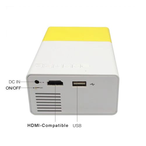 YG-300 LED Mini Projector 480x272 Pixels Supports 1080P HDMI USB Audio Portable Home Media Video Player