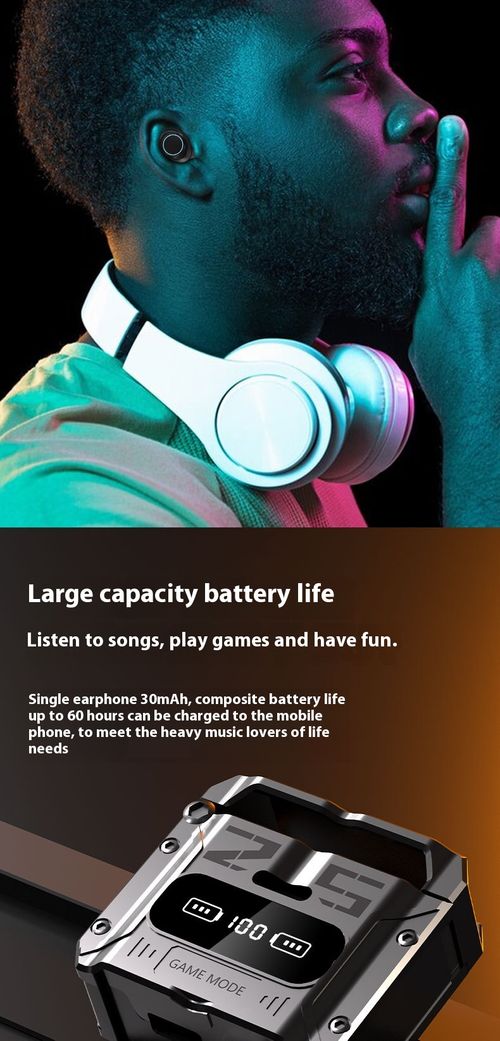M25pro Bluetooth headset binaural true wireless digital display earbuds gaming headset TWS Bluetooth headset sports headset