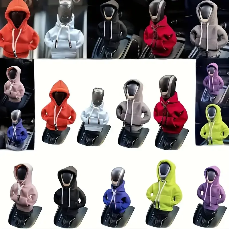 New Shifter knob hoodie cover car gear lever link Hat and clothing set