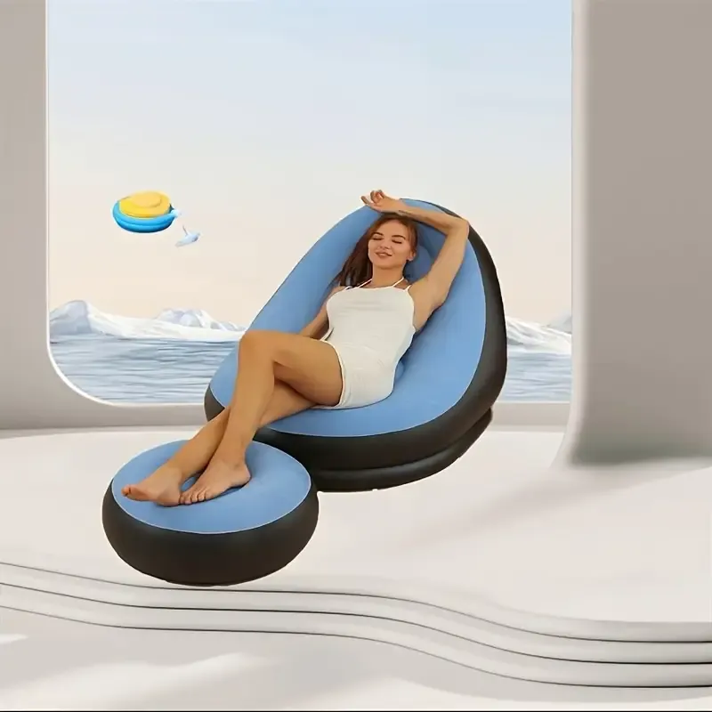 Inflatable Sofa Bed with Footrest