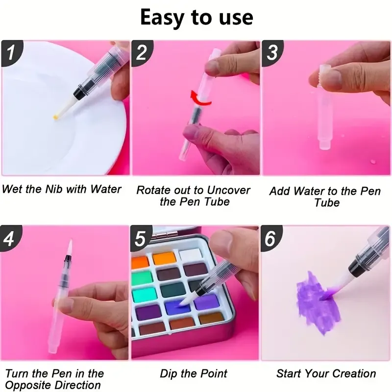 100 Colors Solid Watercolor Paint Set