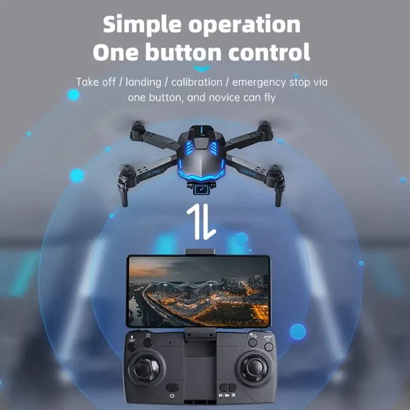 X6 drone high-definition aerial photography optical flow positioning 4k dual camera three-sided obstacle avoidance and fixed height remote control aircraft toy