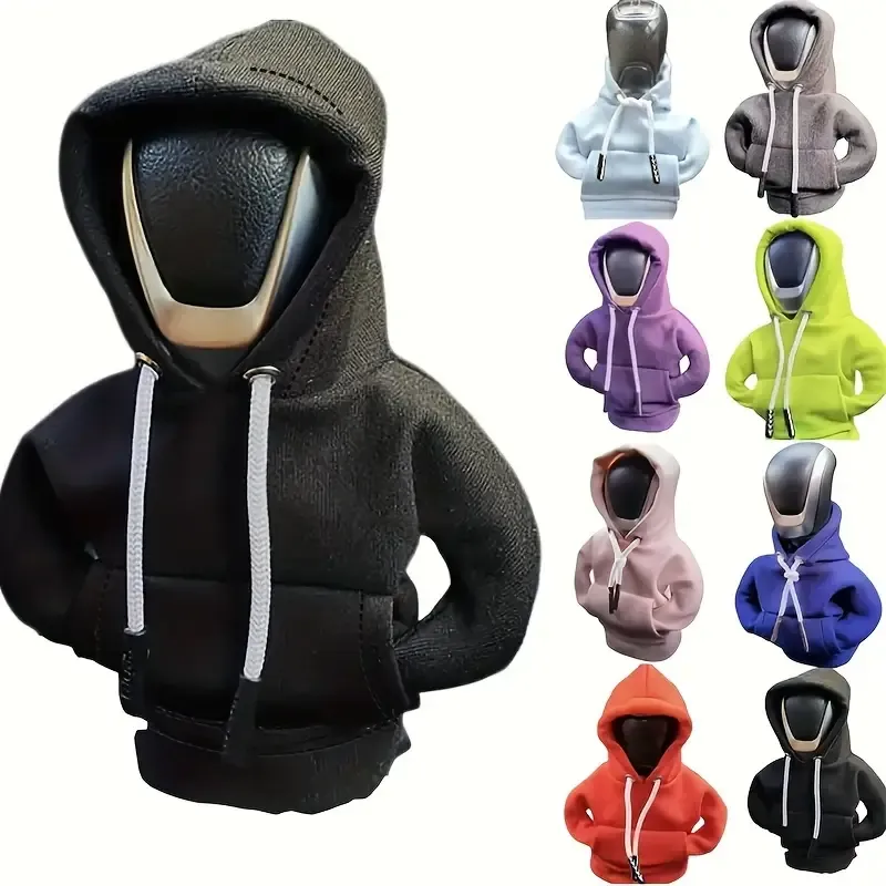 New Shifter knob hoodie cover car gear lever link Hat and clothing set