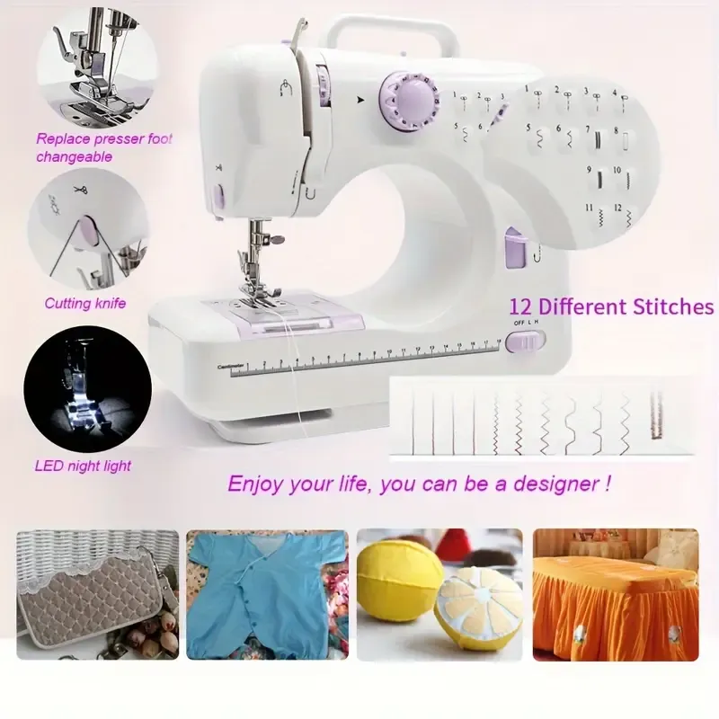 Portable 505 Electric Sewing Machine for Beginners