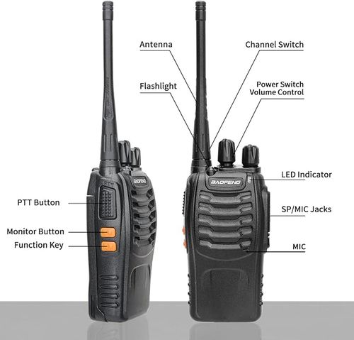 Baofeng BF-888S UHF 400-470 MHz 5W Emergency Two-way Radio Ham Walkie Talkie