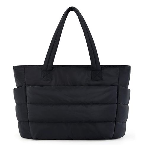 Lightweight Puffy Tote Bag White