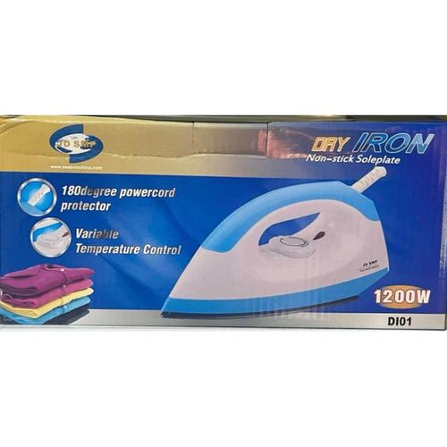 JD SMP 1200 Watts Dry Iron (DI01) Non-stick Soleplate + 1 Year Warranty